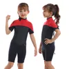 Wetsuits drysuits jongens dikke zwempakken neopreen surf shorty wetsuit voor kinderen meisjes onderwater duikpak kinderen degel zwemkleding warm 2,5 mm 230213