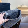 CC Cross Body Vintage Maßgeschneiderte Damen-Maxi-Jeanstaschen, silberne Hardware-Kettenstickerei, Crossboys-Designer-Tasche, übergroße Luxus-Handtaschen, Tragetaschen mit größerem Fassungsvermögen