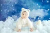 Caps Hats Infant bear costume pography clothing velvet jumpsuithat baby autumnwinter suit 1 year po clothes 230214