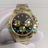 8 Color 904L Steel Chrono Sport Watch for Men 40mm 18ct yellow gold bracelet dial men autory