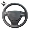 Steering Wheel Covers Car Cover For F10 F07 GT 2009-2023 F11 Touring 2010 Genuine Suede Leather Stitching Customized HolderSteering CoversSt