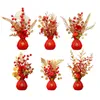 Flores decorativas Decoração de ornamentos de cesta de flores