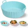 Silicone Basket Pot Tray Liner For Air Fryer Oven Accessories Pan Baking Mold Pastry Bakeware Kitchen Novel Shape Reusable FY4162 bb0214