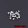 10000pcs Bag oder Set 3mm Ohrringe Rückenstopper Ohrschlägerblock -Schmuck DIY -Zubehör White Clear Ocktagonal geformt PL9353189