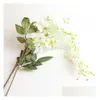 Dekorativa blommor kransar romantiska klassiska konstgjorda wisteria siden blommor hem fest trädgård blommig dekoration diy levande dhtmz
