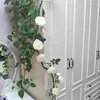 Decorative Flowers Artificial Rose Flower Vine Window Shopping Ceiling Rattan Wall Decoration Hanging