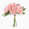 Decorative Flowers Artificial Flower Bunch Peony Wedding Bouquet Home Decoration Silk Pography Props For Fake