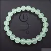 Brins de perles Bracelets en cristal naturel d'origine Bracelet en pierre de calcédoine Femme Style ethnique Dames Mode Main perlée à la main Dhhtr