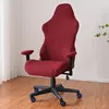 Stol täcker Jacquard Gaming med Armest Spandex Splicover Office Seat Cover för Computer Armchair Protector Cadeira Gamer