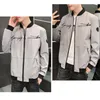 Herrjackor Stylish Casual Jacket dragkedja Slant Pocket Men Coat Wear-resistent