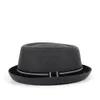 Wide Brim Hats Bucket Men Fedora Flat Pork Pie For Gentleman Dad Bowler Porkpie Jazz Big Size S M L XL 230214