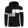 Herenhoodies verkopen mannen hoogwaardige hoodie met lange mouwen stiksel kleur jas jas uit het druppel