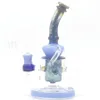 Vattenpipor New Showerhead Perc Bong Tornado Klein Recycler Glass Bongs Heavy Base Fab Äggglas vattenpipa