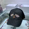 디자이너 남성 야구 모자 브랜드 호랑이 머리 모자 꿀벌 뱀 자수 뼈 남자 여자 Casquette Sun Hat Gorras 스포츠 메쉬 캡 00