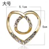 Broches Koreaanse mode anti-geeft rok gespeld legering Crystal Valentine's Day Gift Heart Scar Sieraden