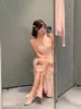 KjolarSskorts designer 2022 Ny Suspender Split Super Fairy Dress Temperament Celebrity Sexig V-Neck Backless 4YJ9