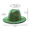 Breda Brim Hats Bucket Fedora Hat For Women Designer Luxury Full Diamond Bling Felt Jazz Top Wedding Ceremony Elegant Cap Men 230214