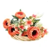 Kwiaty dekoracyjne 10head Symulacja Gerbera Flower Bukiet Wedding Dom Dekoracja Flores Sztuczna chryzantem