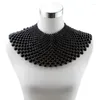 Pendant Necklaces Big Chunky Ball Beaded Maxi Choker Collar Necklace For Women Florate Brand Handmade Chain Metal Statement Bead