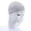 Wedding Hair Jewelry Girl Exotic Cleopatra Beaded Belly Dance Head Cap Hat Headwrap Accessory Headpiece for Party Showing 230214