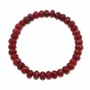 Strand 5x8mm Natural Stone Beads Bracelet For Women Rubys Ethinc Charms Crystal Bracelets Prayer Jewelry Yoga Bangle B106