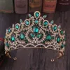 Headpieces Trendy Wedding Bridal Crystal Rhinestone Silver Queen Headbands Tiara Headpiece Princess Hair Accessories Party Jewelry