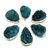 Подвесные ожерелья 1pc 20x30-30x45 мм зеленые кристаллические подвески нерегулярной формы естественные полудрагоценные каменные дела делают ожерелье