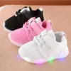 Athletic Shoes & Outdoor Toddler Boys Girls Casual Baby LED White Children Flashing Sneakers Child Breathable Light