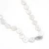 Pendant Necklaces 11-12mm Natural Pearl Beads Necklace White Bead For Women Making DIY Jewerly Accessories Party Gift