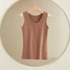 Camisoles & Tanks Winter Thermal Vest Women Warm Tank Tops Solid Color Undershirt Plus Size Strap Camis Sleep Bra Seamless O Neck Crop Top