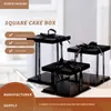 Matförpackning Birthday Cake Box 4 "6" 8 "dubbel trippelhöjd Square Bakning Förpackningsbox Placera en beställning och kontakta kundservice