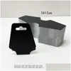 Andra 12x5cm Fashion White Black Kraft Paper Diy Blank Card Necklace Jewelry Wrap Armband Display Stand Tag 200pcs 639 Q2 Drop Deli Dhatw