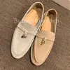 Italy Designer Loropiana Shoes Loro's new autumn fairy shoes Lefu's versatile leather shoes women's comfort European style British styleF5JZ