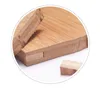 Jaswehome Natural Bamboo Cutting Board Metal Handhend Bamboo Wood Serving Board Meat Cheese Borads Hak Kicthen Board