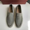 Chaussures de marche Loropiana de styliste pour hommes, mocassins en cuir de Style britannique Lp, chaussures plates et décontractées en daim, 23