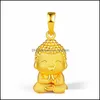 Pendentif Colliers Or Bouddha Bouddhisme Collier Pour Femmes Hommes Bijoux Sable Chaînes Drop Delivery Pendentifs Dhlp7