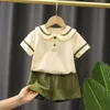 Ensembles LZH été enfants vêtements pour survêtement décontracté Shorts à manches courtes Pcs bébé filles tenue Y costume pour enfants