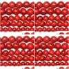 Бирюзовый 8 мм натуральный камень китайские красные бирюзы e круглые свободные бусинки 15 Странд 4 6 8 10 12 мм размер выброса доставка Jewelr Dhgarden Dhfn3