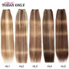 Lace s 30inch Highlight Bundles Straight Human Hair Ombre Honey Blonde Virgin Remy Brazilian Brown s 230214