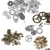 Autres pièces de montre 100G Bijoux Steampunk Art Craft Cyberpunk Cogs Gears Diy Charms Drop Delivery Résultats de bijoux Composant Dhgarden Dhfwd