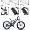 Sidan öppen downtube ebike batteri 36V 14AH 48V 10.5Ah Sanyo Cell Electric Bicycle Battery för BAFANG TSDZ2 750W 500W 250W MOTOR