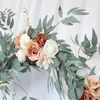 Decorative Flowers DIY Artificial Green Plant Rattan Leaf Flower Decoration Home Wedding Table Center Garden Store Mall