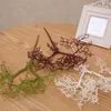 装飾的な花人工プラスチック製の偽の植物ブランチシミュレーションコーラルブランチホームウェディングパーティールーム装飾フローレス水族館用品
