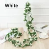 Dekorativa blommor Fabrik Direktförsäljning 2,5 m Artificial Rose Rattan String Decor Silk Fake Garland för bröllop Hem El Garden Decoration