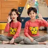 Pyjamas 100% Coton Teen Girls Vêtements Enfants Noël Enfants Garçons Vêtements De Nuit Ensemble Toddler Homewear Cartoon Hiver Pyjamas 230213