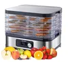 BPA-FREI, 5 Tabletts, Lebensmittelverarbeitungsgerät mit digitalem Timer und Temperaturregelung für Obst, Gemüse, Fleisch, Trockenfleisch vom Rind