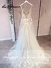 Abiti da festa Corsetto sfoderato fluido una serie Tulle Abito da sposa Scollo a V da sposa Beach Bridal trouwjurk de mariee 230214