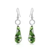 Dangle Lustre Murano Verre Boucle D'oreille Inspiration Art Baroque Lampwork Goutte D'eau Glacée Boucles D'oreilles Bijoux Pour Femmes Cadeau Longue Goutte Dhniv