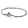 100th Anniversary Exclusive charms Bracelets Mouse Love New Necklace with Diamond Designer Jewelry DIY fit Pandora women Bracelet Silver Trinkets