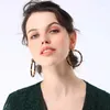 Dangle Earrings Bohemia Ethnic Statement Leopard Acrylic For Women Trendy Big Circle Round Drop Gift Fashion Jewelry